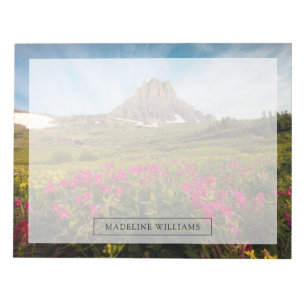 Bloc-note Fleurs   Parc national des Glaciers du Montana