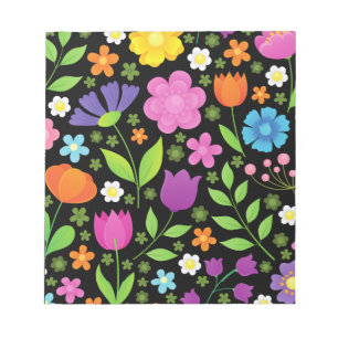 Bloc-note Fleurs Positives Colorées