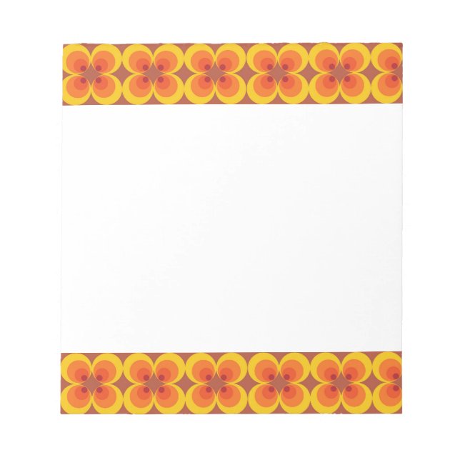 Bloc-note Fleurs psychédéliques  (Devant)