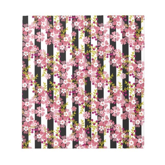 Bloc-note Fleurs roses (Devant)