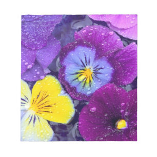 Bloc-note Fleurs sanseuses flottant dans le bain d'oiseau av