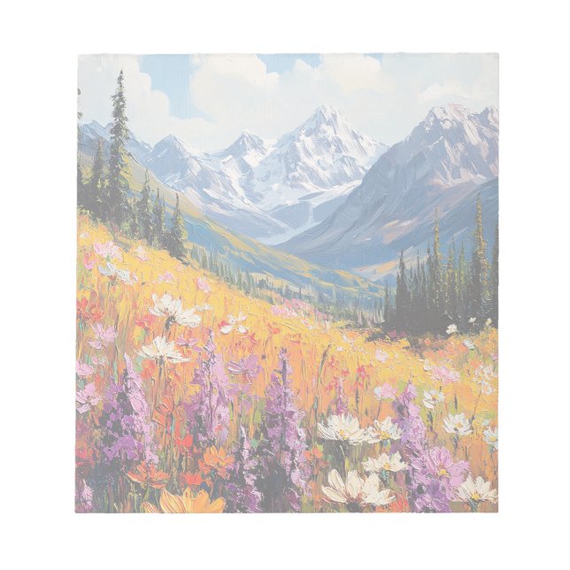 Bloc-note Fleurs sauvages pittoresques et beaux-arts de la m (Devant)