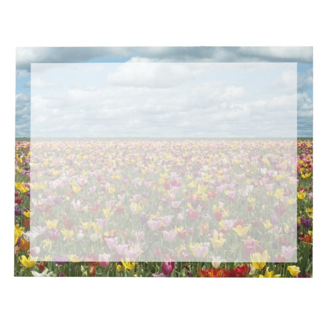 Bloc-note Fleurs | Tulipes Willamette Valley Oregon (Devant)