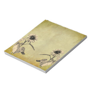 Bloc-note Fleurs vintages