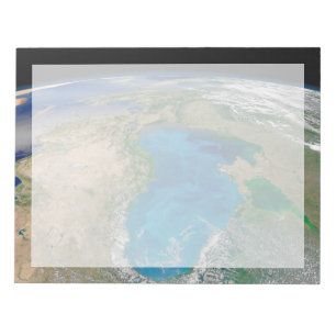 Bloc-note Floraison De Phytoplancton Bleu En Mer Noire