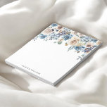 Bloc-note Floral Bleu Et Blanc<br><div class="desc">Restez organisé en style avec notre Bloc-notes personnalisé, conçu pour apporter une touche d'élégance à votre écriture quotidienne. En haut de chaque page, une belle aquarelle illustrant des fleurs neutres et bleues ajoute un charme serein et sophistiqué, rendant chaque note un peu plus spéciale. Votre nom est élégamment personnalisé sous...</div>