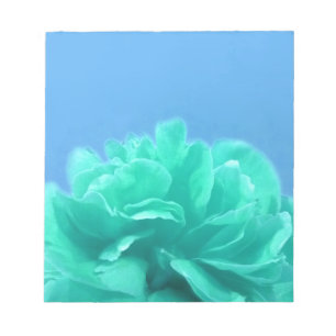 Bloc-note Floral bleu-vert coloré