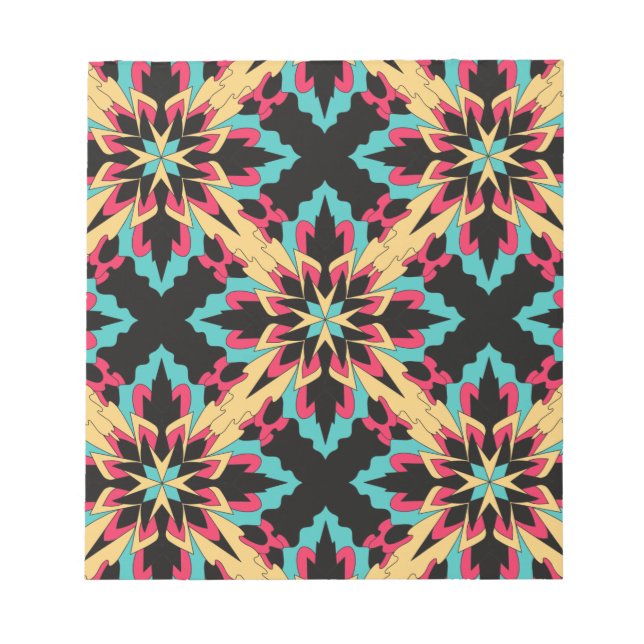 Bloc-note  Floral et Glamour Tissu Mode Sans Couture Mignon  (Devant)