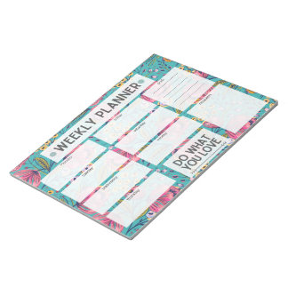 Bloc-note Floral Weekly Planner