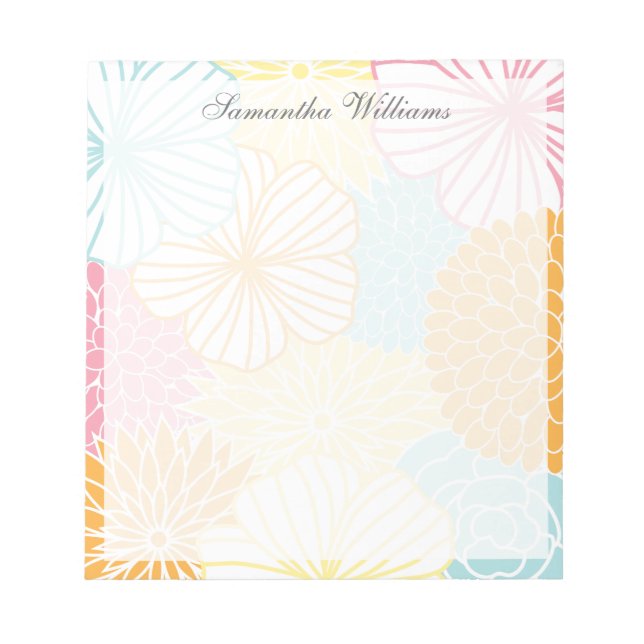 Bloc-note Flore colorée (Devant)