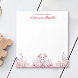 Bloc-note Flore Élégante Du Bureau De Minimaliste<br><div class="desc">Faites de votre journée de travail un peu plus brillant avec notre élégant floral du bureau du Bloc-notes minimaliste! Ce bloc-notes élégant et élégant est parfait pour les tâches,  les notes et les idées. De plus,  il est personnalisé avec votre nom pour cette touche spéciale.</div>