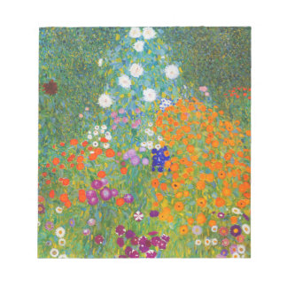 Bloc-note Flower Garden by Gustav Klimt