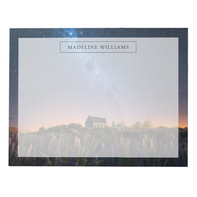 Bloc-note Flowers (homonymie) | Lupines Blooming Lake Tekapo (Devant)