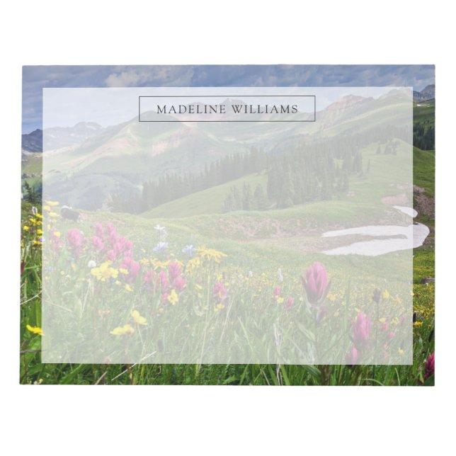 Bloc-note Flowers (homonymie) | Wildflowers Durango (Devant)