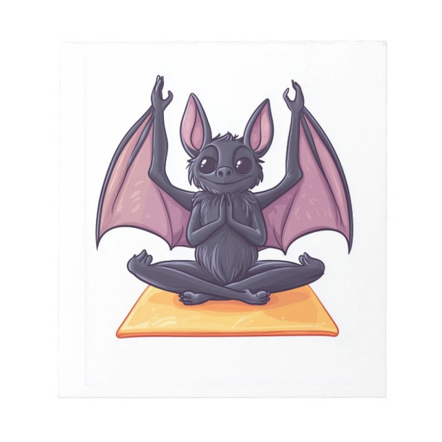 Bloc-note Flux de yoga de chauve-souris (Devant)