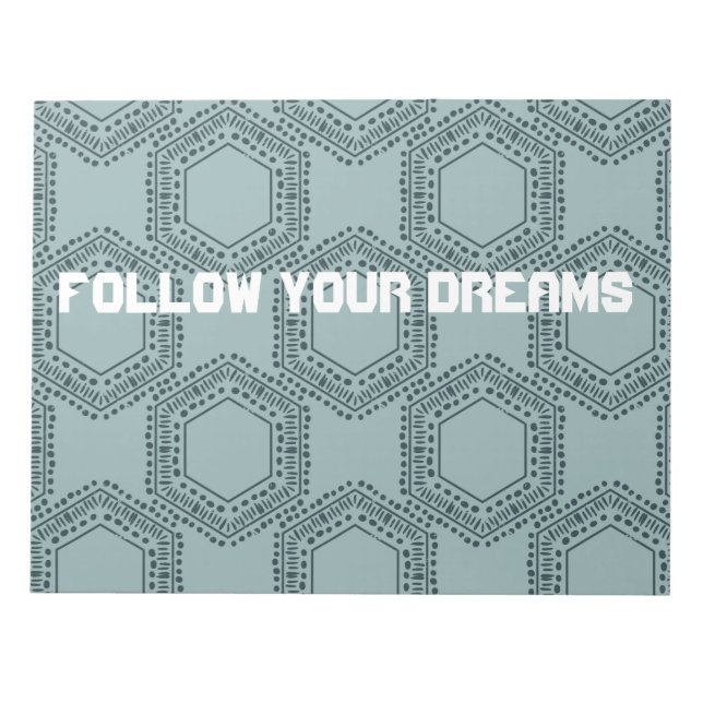 Bloc-note Follow your dreams notepad (Devant)