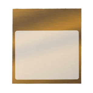 Bloc-note Fond Bronze Brossé