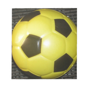 Bloc-note Football Jaune et Noir (Football)
