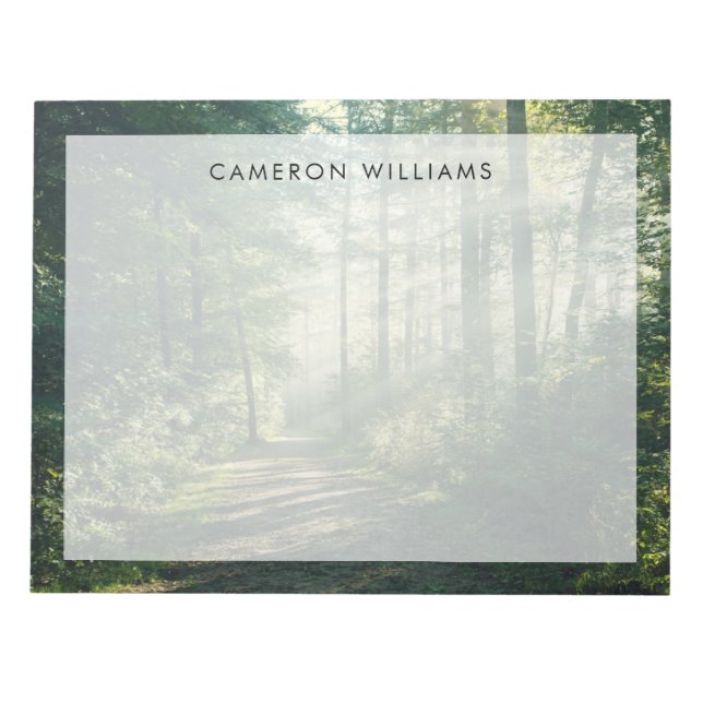 Bloc-note Forêt | Chemin forestier Hambourg Allemagne (Devant)