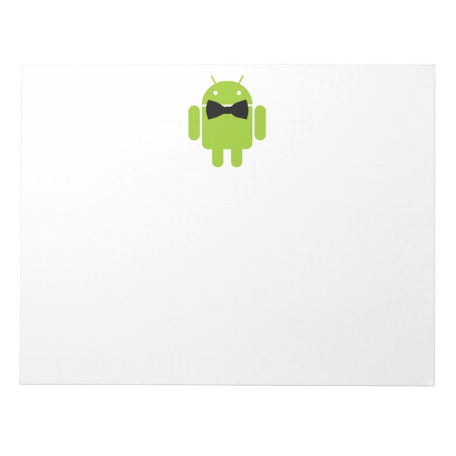 Bloc-note Formal Atire Green Android Robot (Devant)