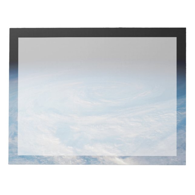 Bloc-note Formation De Nuages Circulaires Sur L'Océan Pacifi (Devant)