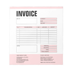 Bloc-note Formulaire de facture commerciale Devis Ajouter un