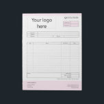 Bloc-note Formulaire de soumission professionnelle, facture<br><div class="desc">Formulaire devis d'entreprise,  facture ou bon de commande client</div>