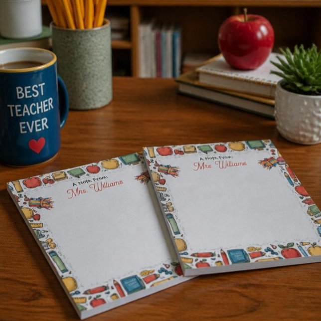 Bloc-note Fournitures scolaires pour enseignants  (Créateur téléchargé)