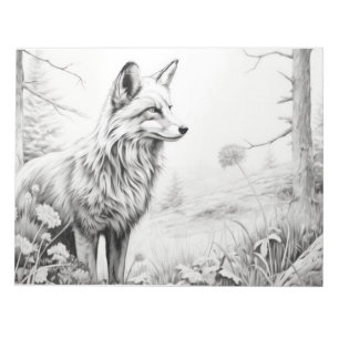Bloc-note Fox Animal Discovery Wild Nature Enk Style de croq