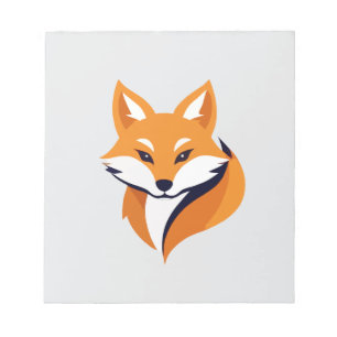 Bloc-note Fox Vector Art Animal Moderne Ville Urbaine Graphi