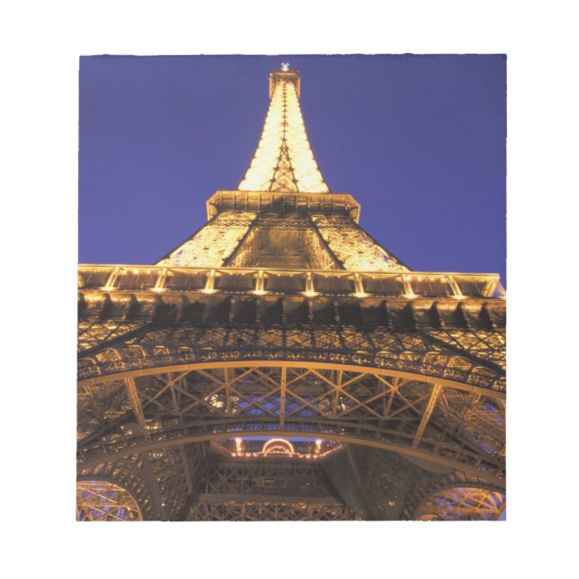 Bloc-note FRANCE, Tour Eiffel de Paris, vue du soir (Devant)