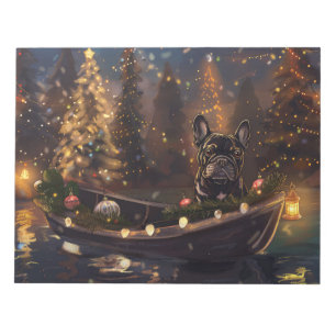 Bloc-note French Bulldog Christmas Festive Voyage