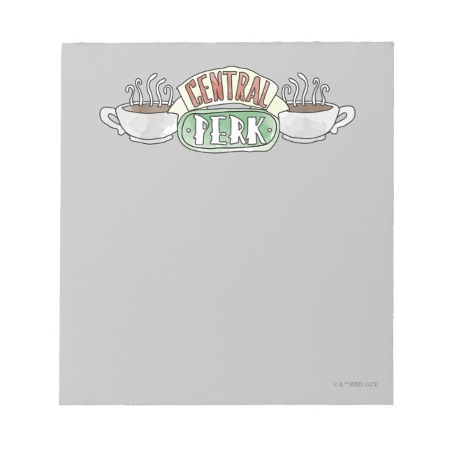 Bloc-note FRIENDS™ | Logo aquarelle Central Perk (Devant)