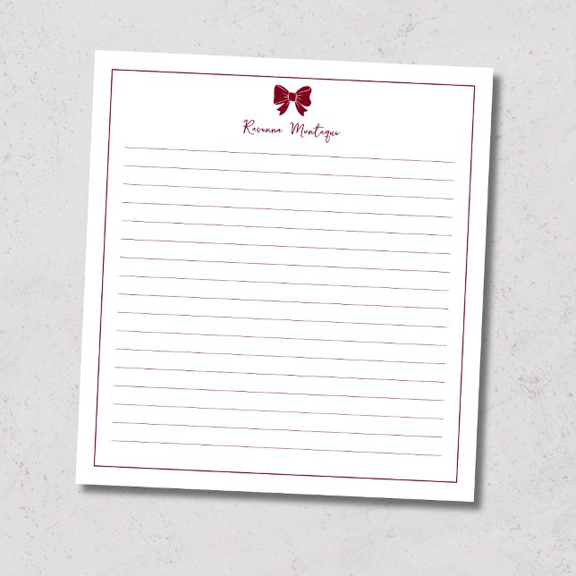 Bloc-note Frontière d'arc Bourgogne personnalisée avec nom l (Créateur téléchargé)