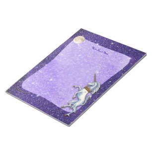 Bloc-note Frontière de Parties scintillant Unicorn Purple Fa