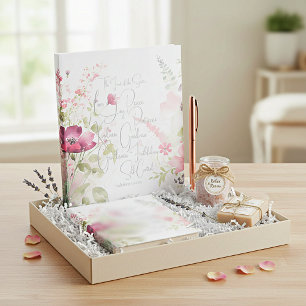 Bloc-note Fruit de l'Esprit floral rose