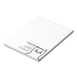 Bloc-note Fun Chat Main Drake Black White Simple Pet Service