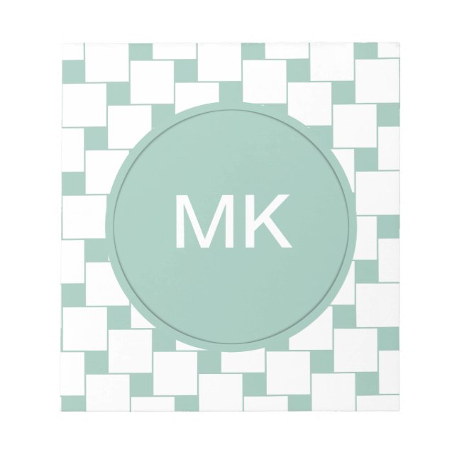 Bloc-note Fun tissé Carré Mint Green (Devant)