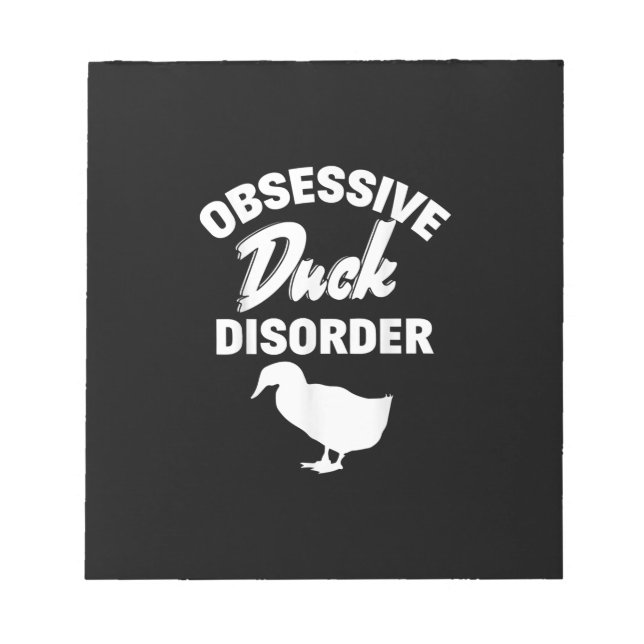 Bloc-note Funny Duck Hunting Odd Obsessive Duck Disorder (Devant)