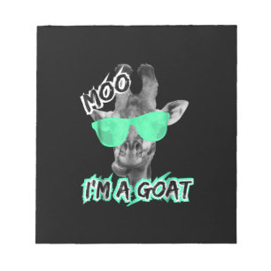 Bloc-note Funny Giraffe Moo Dans le zoo de Goat