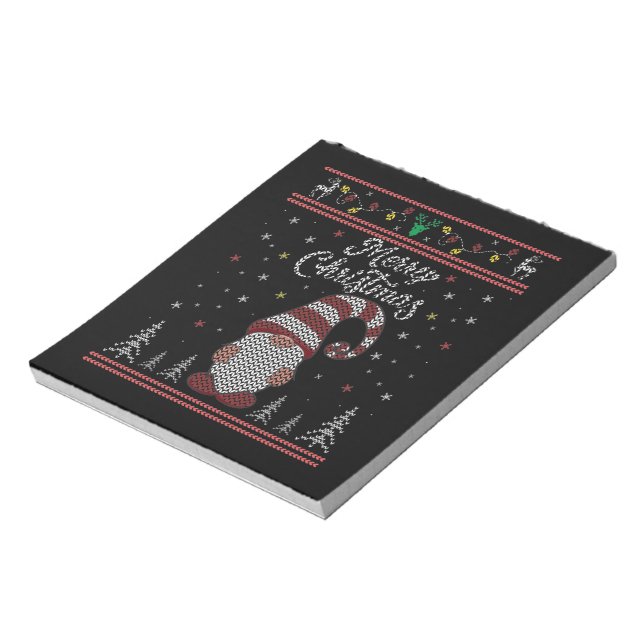 Bloc-note Funny Gnome Joyeux Noël (Tourné)