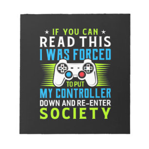 Bloc-note Gamer A Été Forcé De Mettre Mon Contrôleur