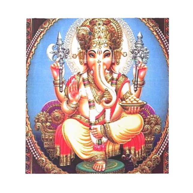 Bloc-note Ganesha (ग णे श) Elephant Indien (Devant)