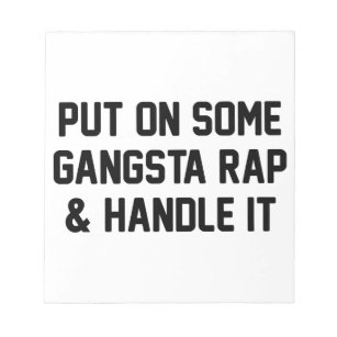 Bloc-note Gangsta Rap & Handle