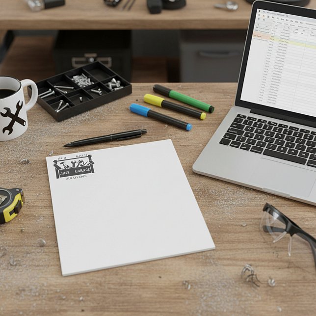 Bloc-note Garage personnalisé (Créateur téléchargé)