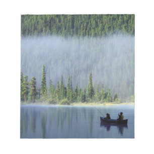 Bloc-note Garçons pêchant sur le lac Waterfowl, Banff Nation
