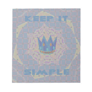 Bloc-note Gardez-le simple : Pastel Royal Clarity Motif Art