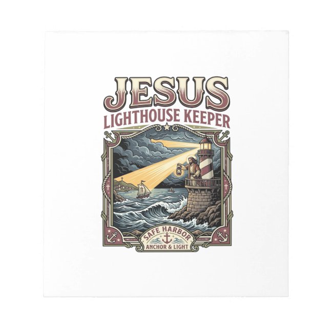 Bloc-note Gardien de phare Jésus Gardien de phare Jésus Ch (Devant)