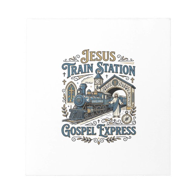 Bloc-note Gare de train Jésus Gospel Express Gare de train J (Devant)