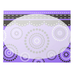 Bloc-note Garland ARTdeco noir blanc + votre couleur de dos